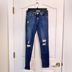 Levi's Women’s Red Tab 711 Skinny Distressed Jeans Size 26